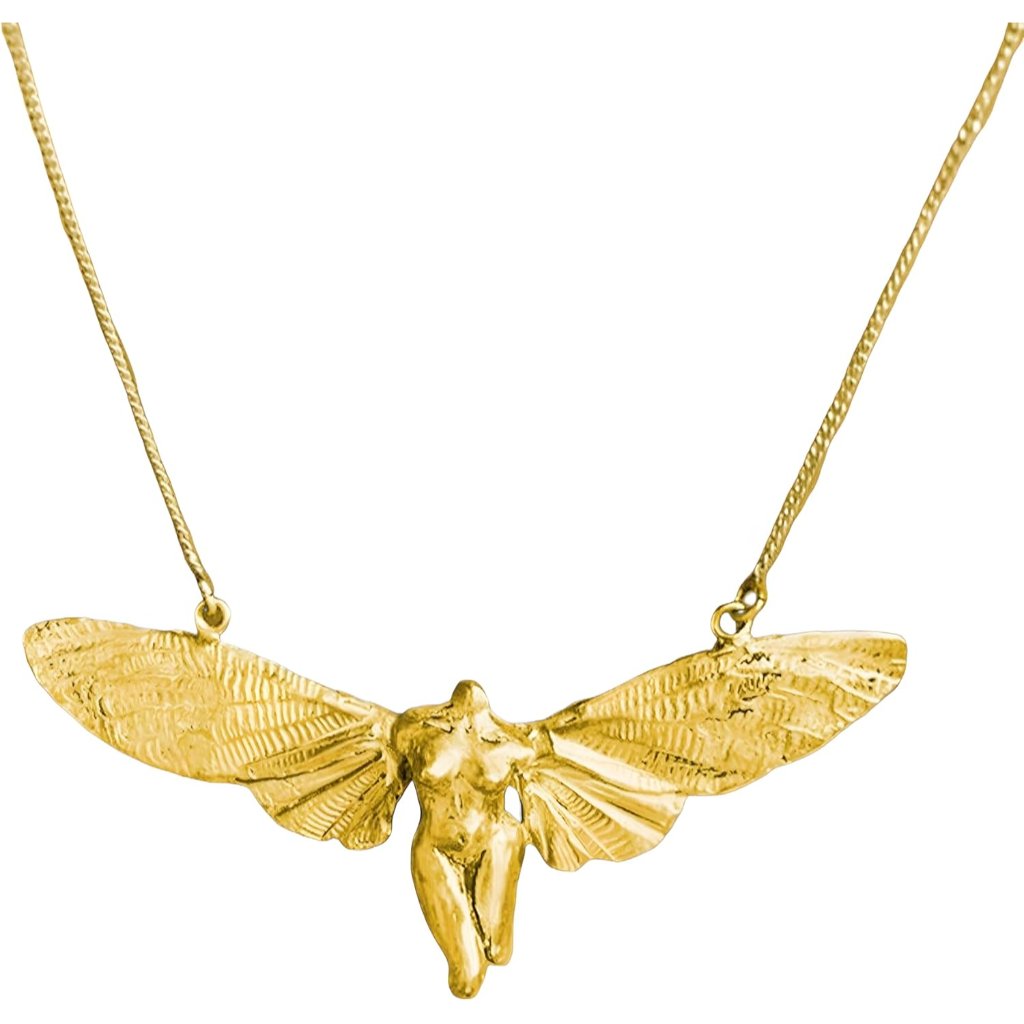 Guardian Angel Wing Pendant Necklace  Angel Wings Jewelry With Angel Wing Charm